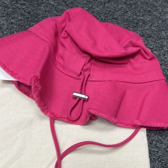 NEW With Tags Jacquemus Bucket Hat Bright Pink - With Dust bag Authentic Size 58 - Picture 7 of 7